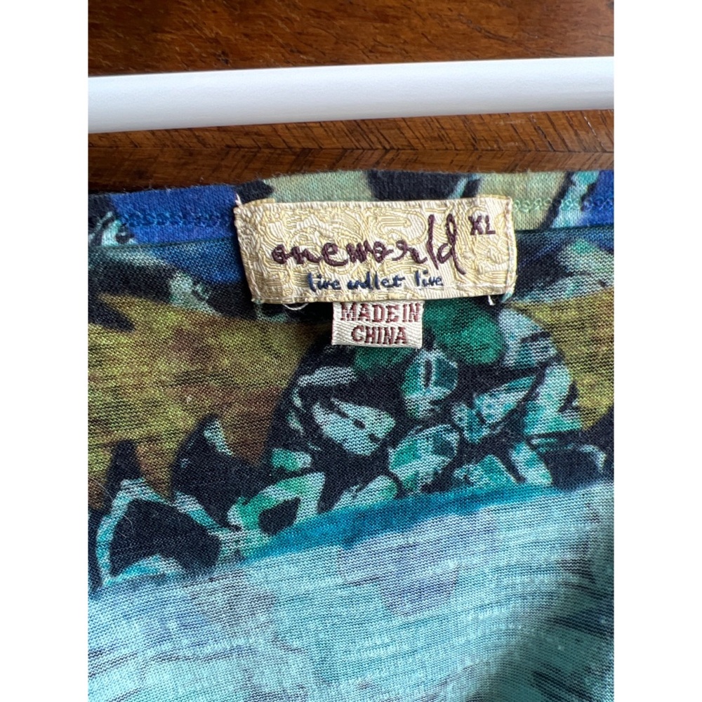 Hippie Boho Handkerchief Top Sz XL - Picture 4 of 4